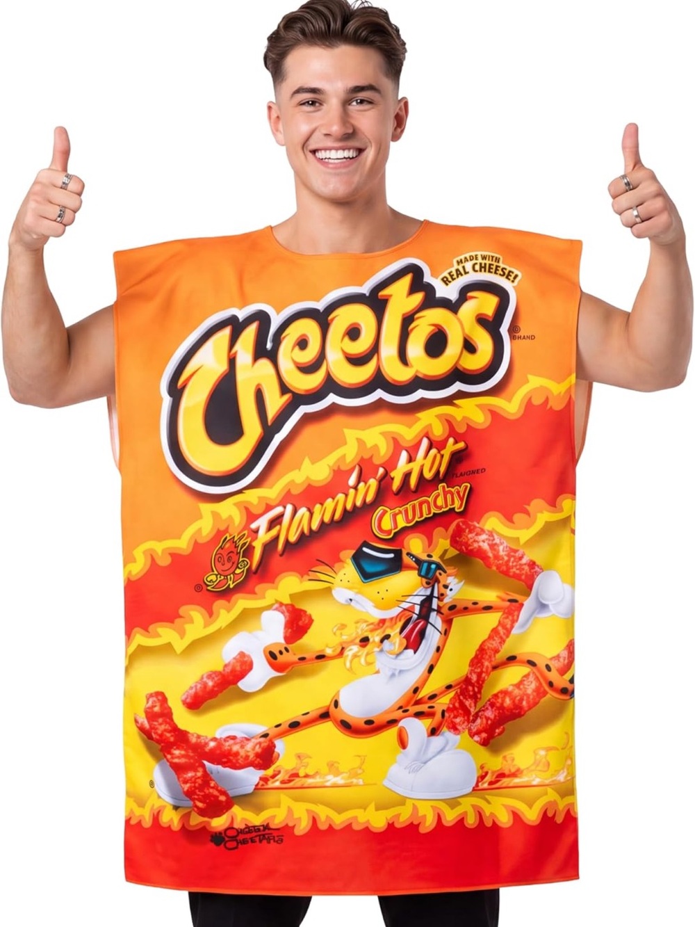 NEW Cheetos Flamin’ Hot Adult Halloween Costume One Size Officially Licensed